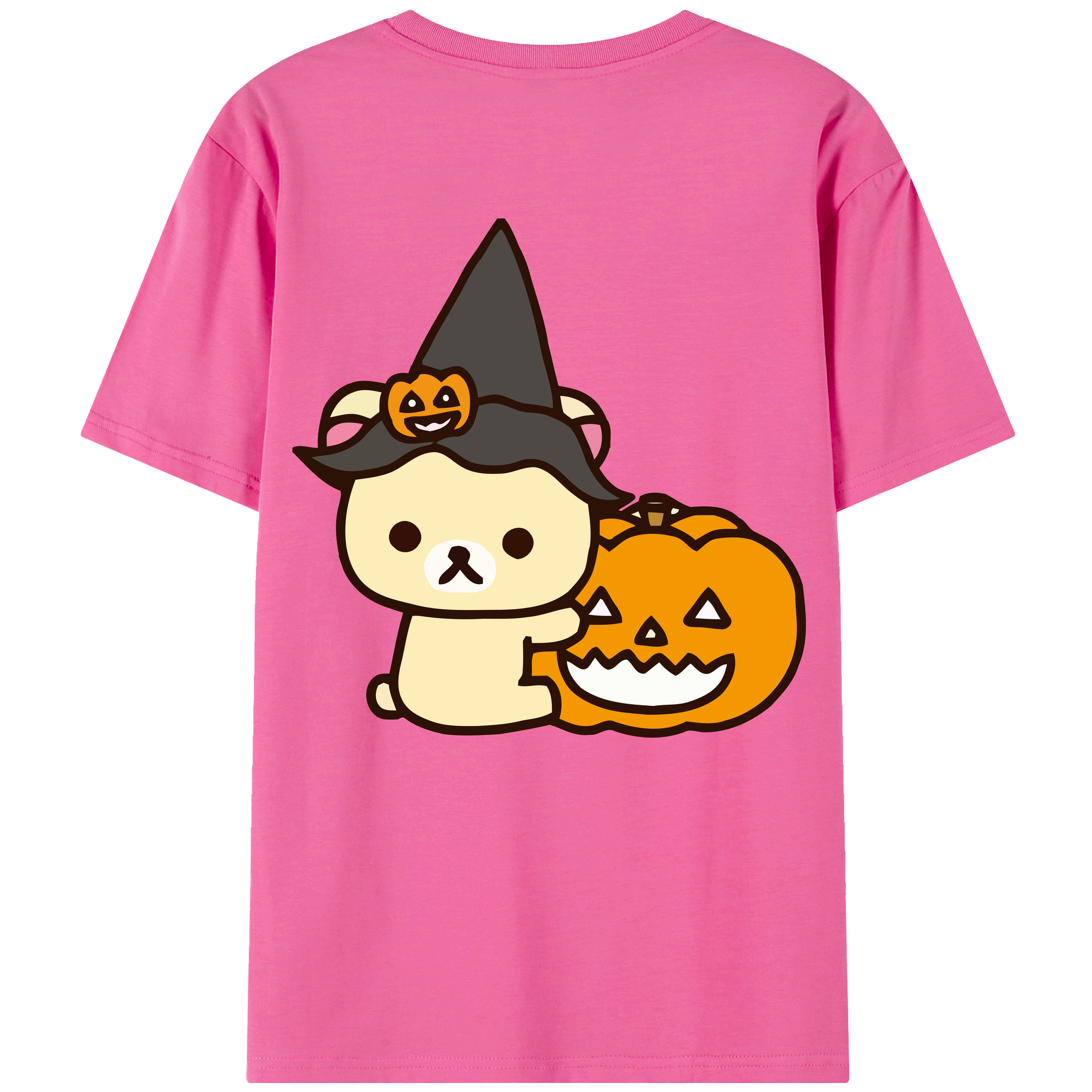 （画像用） リラックマ リラックマ キイロイトリ Rilakkuma Korilakkuma Kiiroitori レディース半袖Tシャツ(バックプリント)